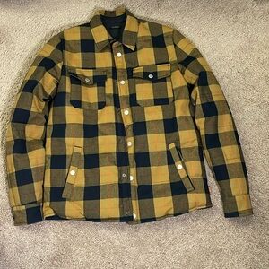 Scotch and Soda kids size 16 reversable jacket navy and plaid